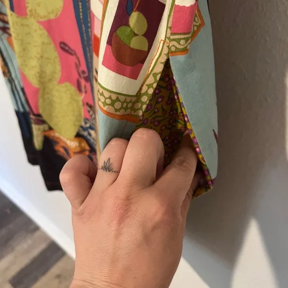 Uncle Frank Floral Print Dress with Green and Yellow Accents - Picture 3 of 5